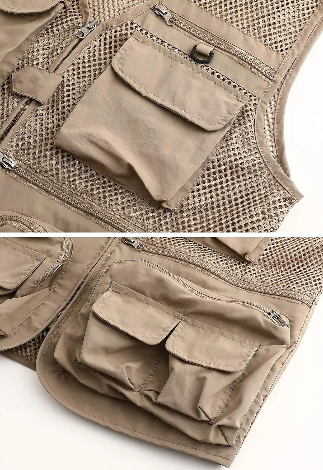 Hbufnha Fishing Vest Outdoor Work Vests Unisex Hunting Travel Photography Safari Multi Pockets