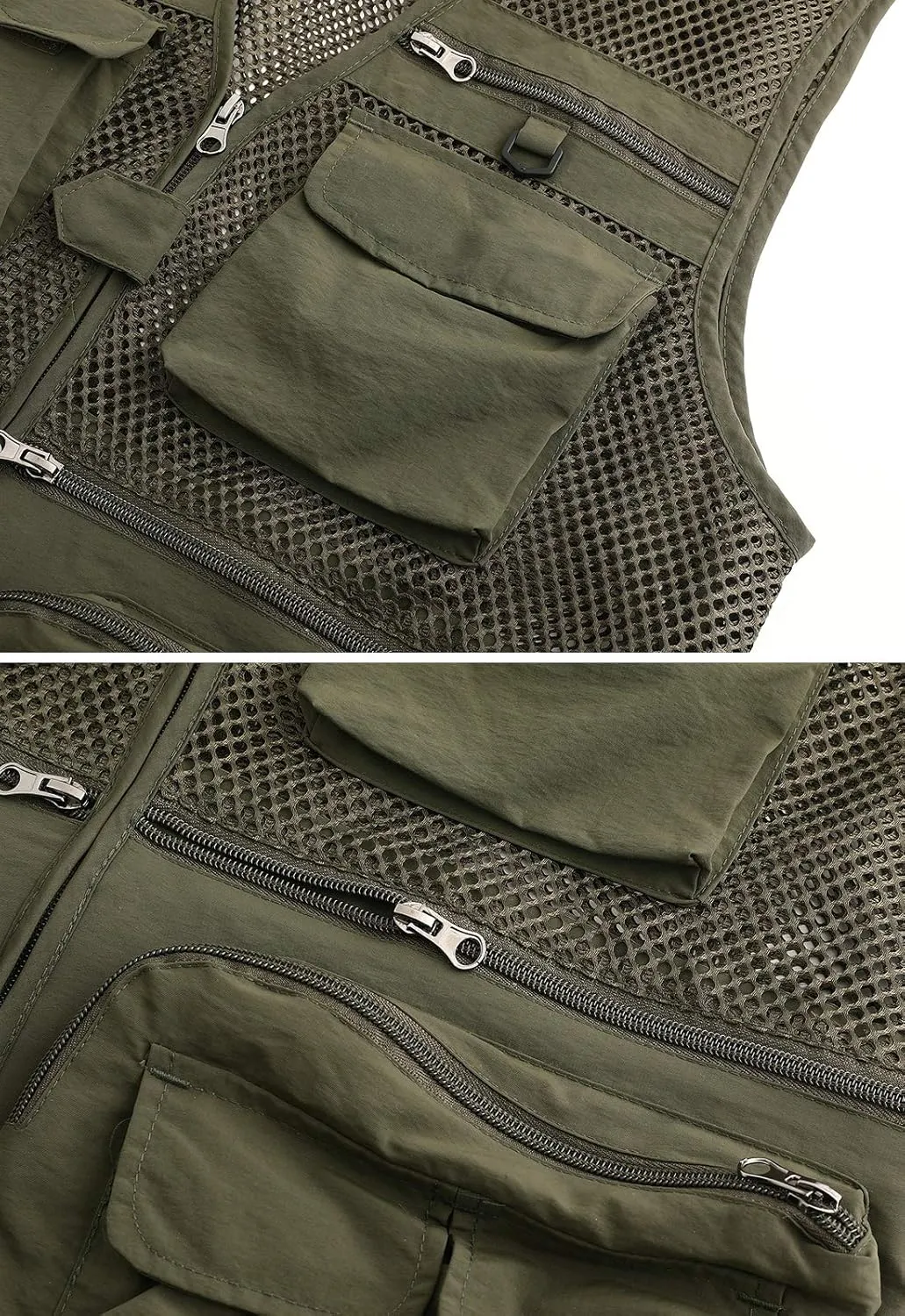 Hbufnha Fishing Vest Outdoor Work Vests Unisex Hunting Travel Photography Safari Multi Pockets