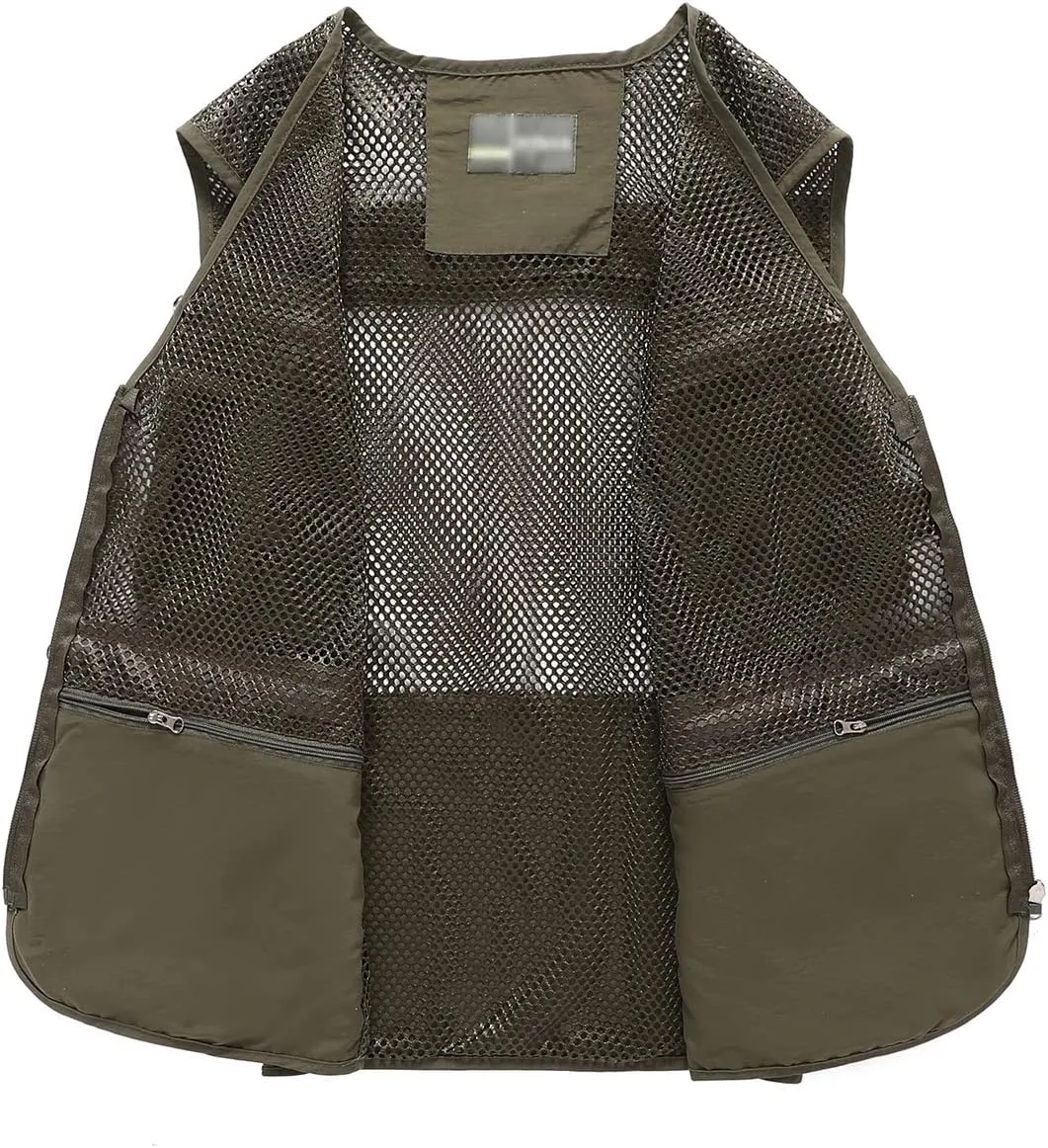 Hbufnha Fishing Vest Outdoor Work Vests Unisex Hunting Travel Photography Safari Multi Pockets