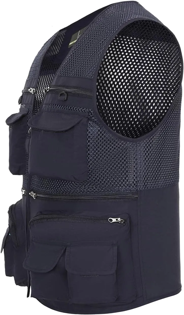 Hbufnha Fishing Vest Outdoor Work Vests Unisex Hunting Travel Photography Safari Multi Pockets