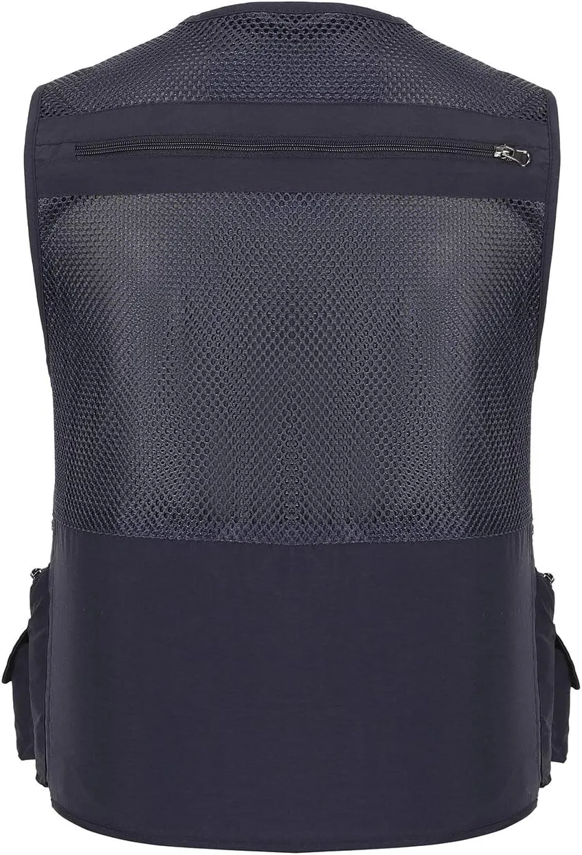 Hbufnha Fishing Vest Outdoor Work Vests Unisex Hunting Travel Photography Safari Multi Pockets