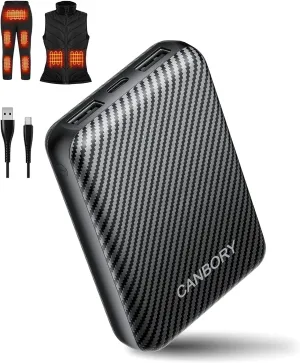 Heated Vest Battery Pack, 5V 2A/3A USB-C Out/in Power Bank for Heated Jacket Heated Pad Heated Hoodies Pocket Size