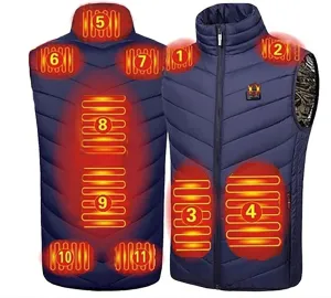 Heated Vest USB Electric Heated Vest Heating Jacket Winter Vests for Outdoor Motorcycle Camping Fishing Skiing