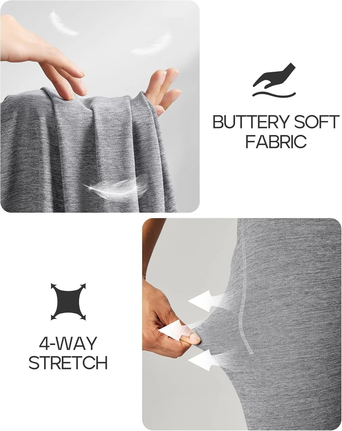 Heathyoga Buttery Soft Leggings with Pockets for Women High Waisted Leggings for Women Tummy Control Yoga Pants 25"/28"