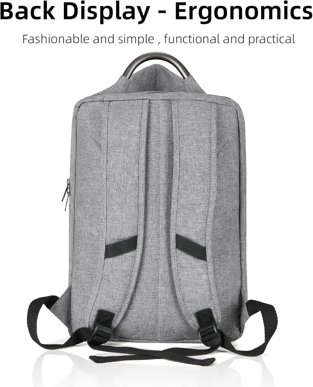 Hiking Travel Backpack Lightweight Multifunctional Expandable Nylon Backpack for Men Women Casual Fashions Clothing Daypack Water-Resistant Wear-Resistant Gray