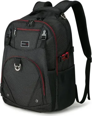 Hiking Travel Backpack Lightweight Multifunctional Mountaineering Bag for Men women 30L Clothing Casual Daypack Water-Resistant Wear-Resistant Black