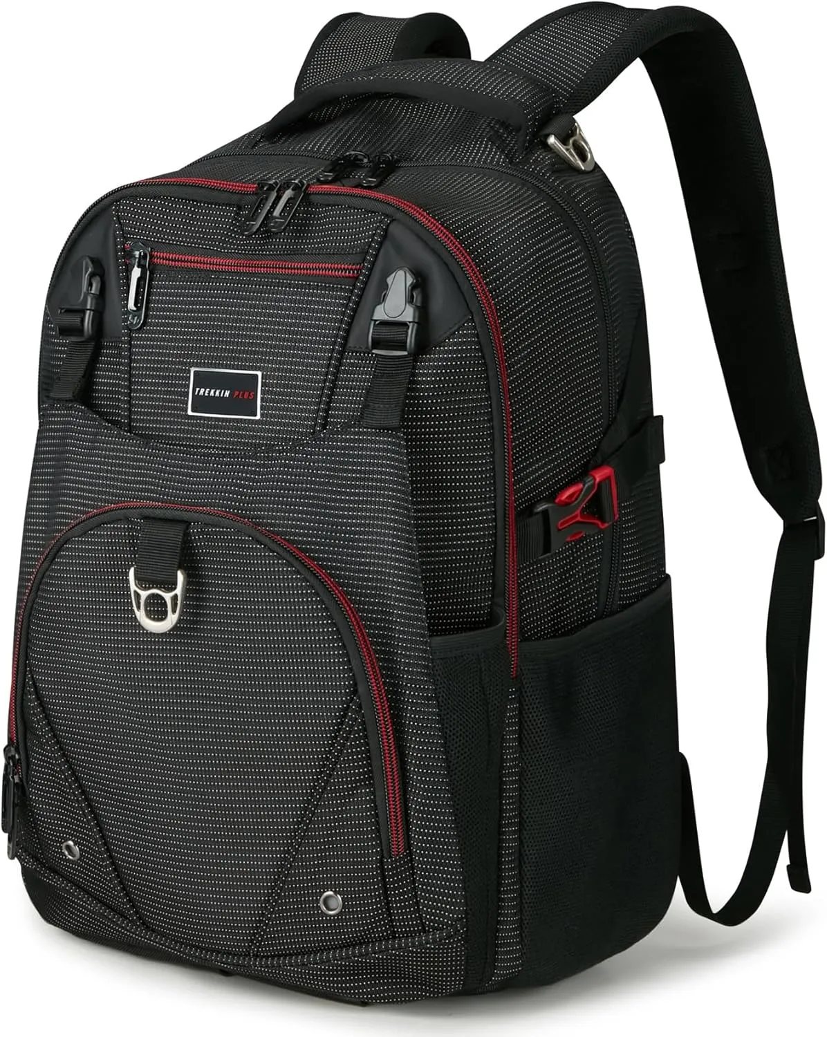 Hiking Travel Backpack Lightweight Multifunctional Mountaineering Bag for Men women 30L Clothing Casual Daypack Water-Resistant Wear-Resistant Black