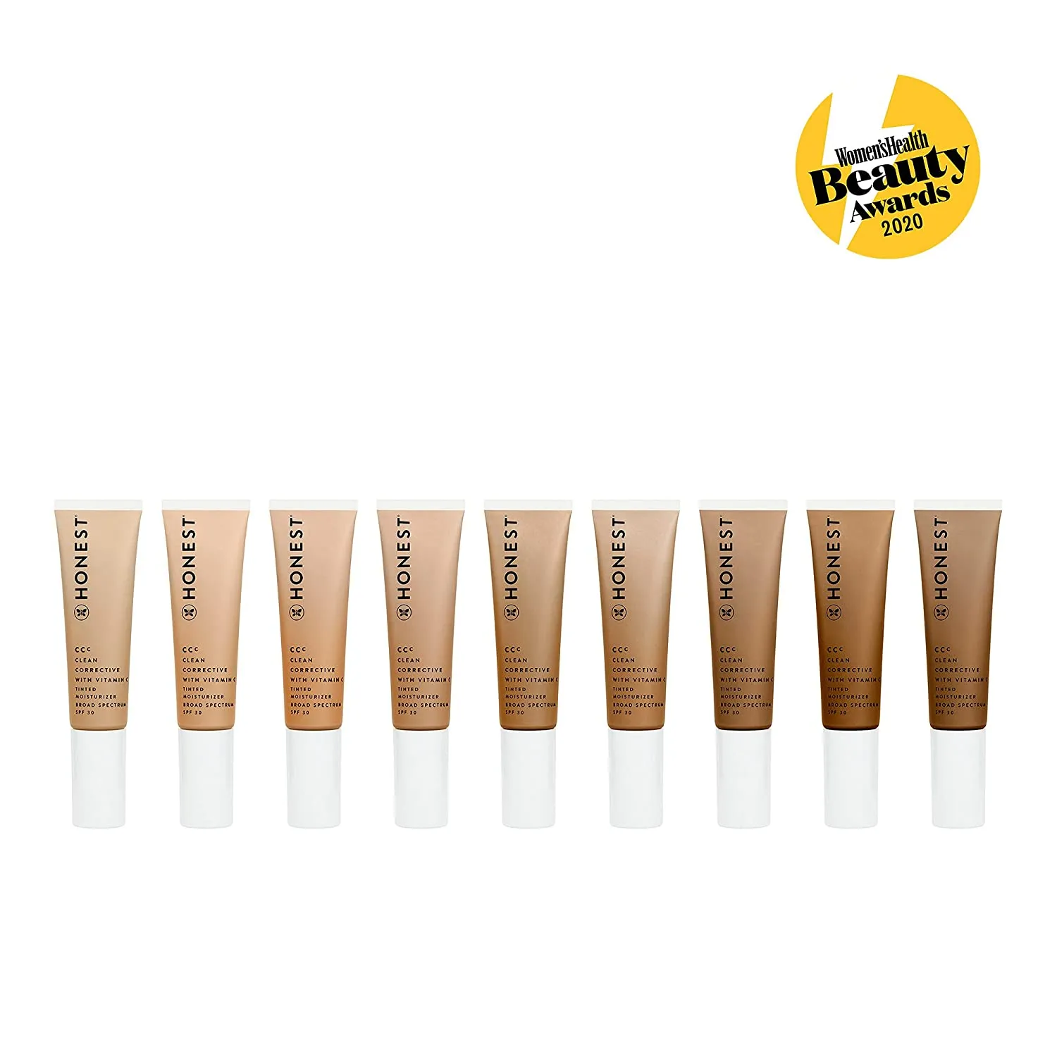Honest Beauty Clean Corrective With Vitamin C Tinted Moisturizer Broad Spectrum SPF 30, Dune | VEGAN | 6-in-1 Multitasker | Blue Light Defense | Chemical Sunscreen Free & Dermatologist Tested | 1oz