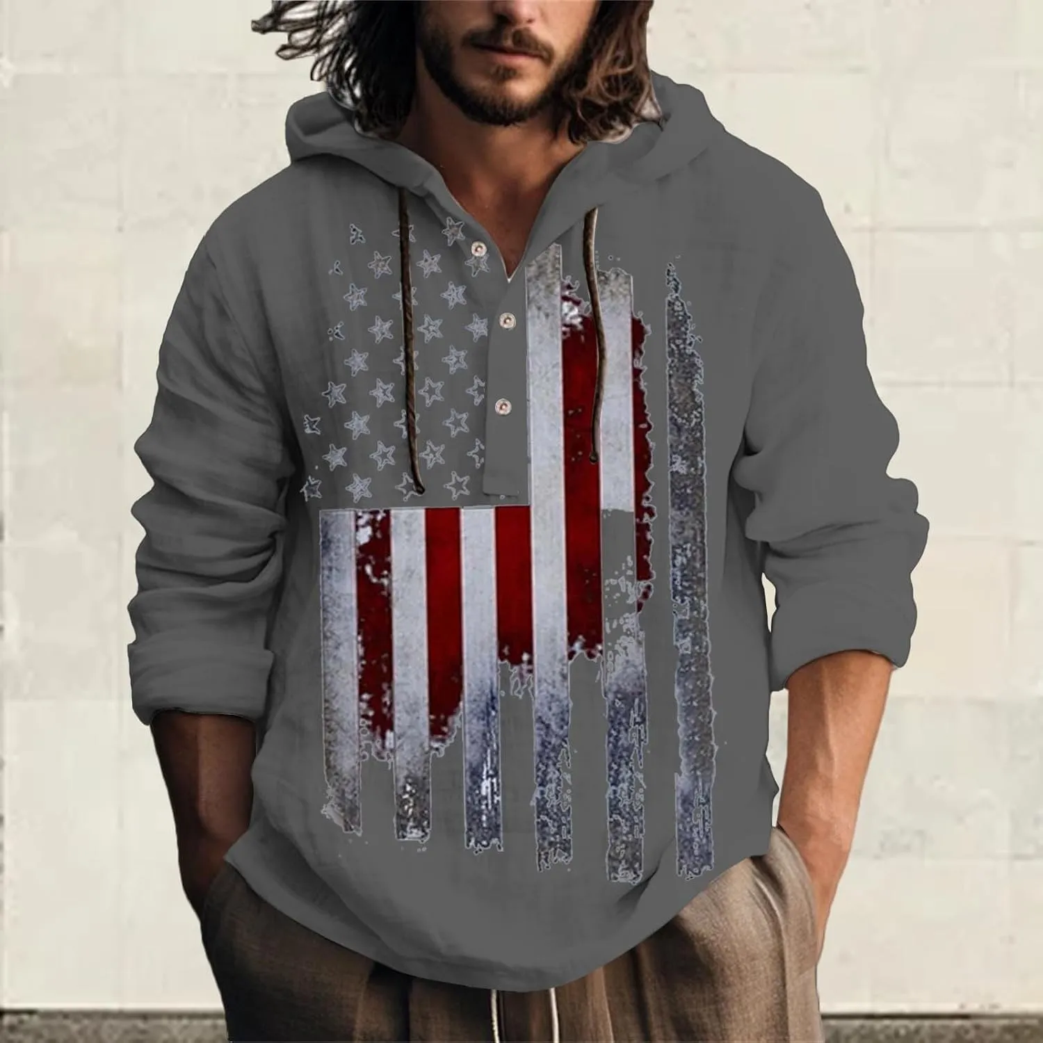 Hooded Sweatshirt Hoodie Splicing Large Size Sweater Jacket Autumn Pocket Winter Sleeve Sweatshirts For Men Custom