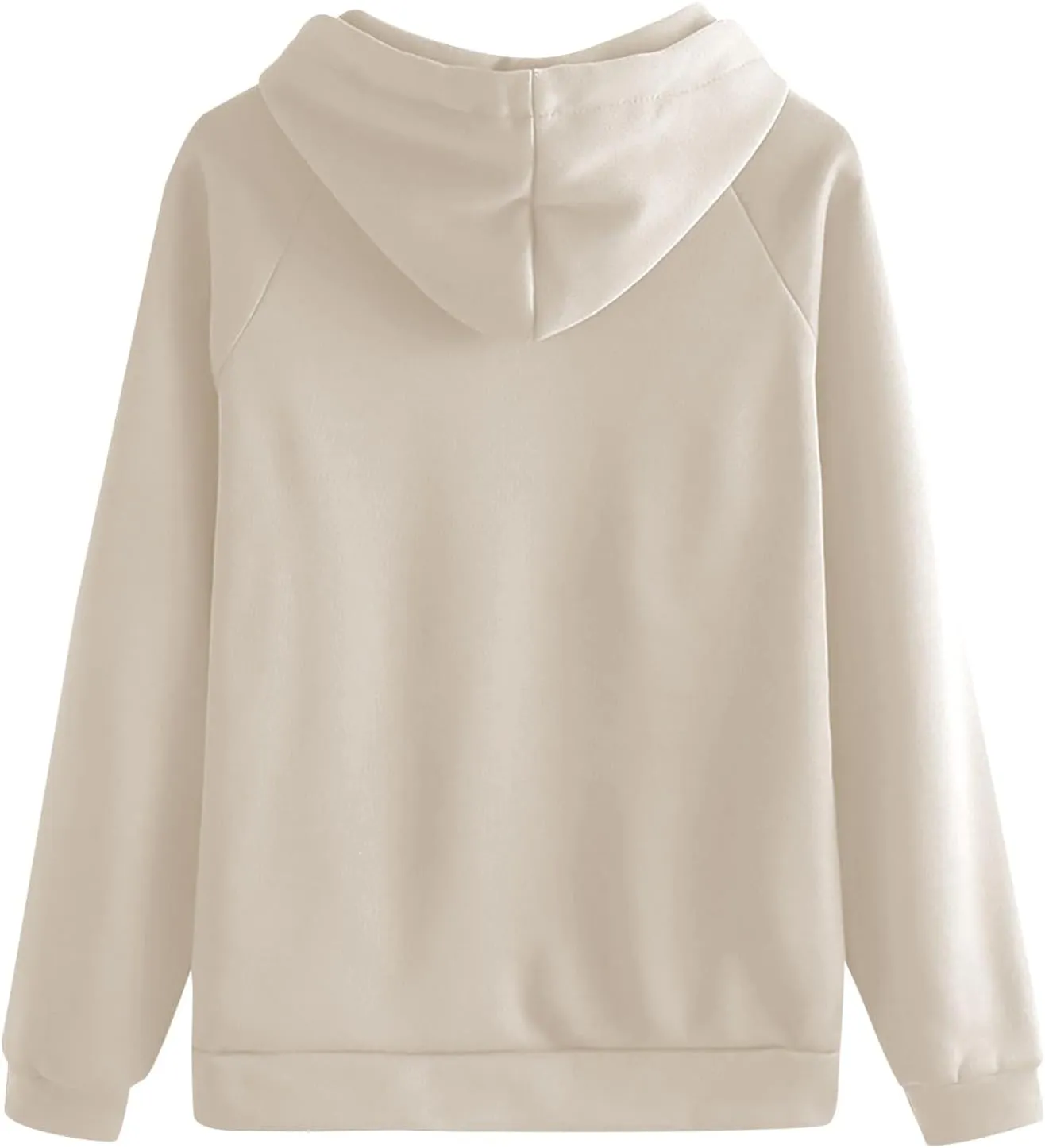 Hoodie for Women Long Sleeve Fleece Oversized Pullover Tops Long Sleeve Drop Shoulder Pocket Blouses Preppy Clothes