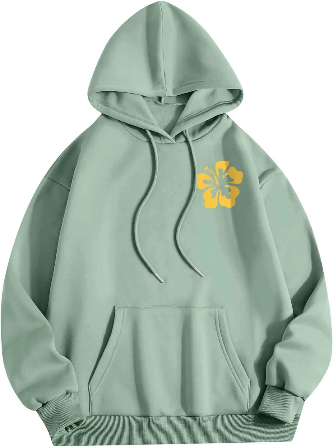Hoodies For Teen Girls Letter Print Long Sleeve Drawstring Casual Graphic Pullover Cute Oversize Hoodie