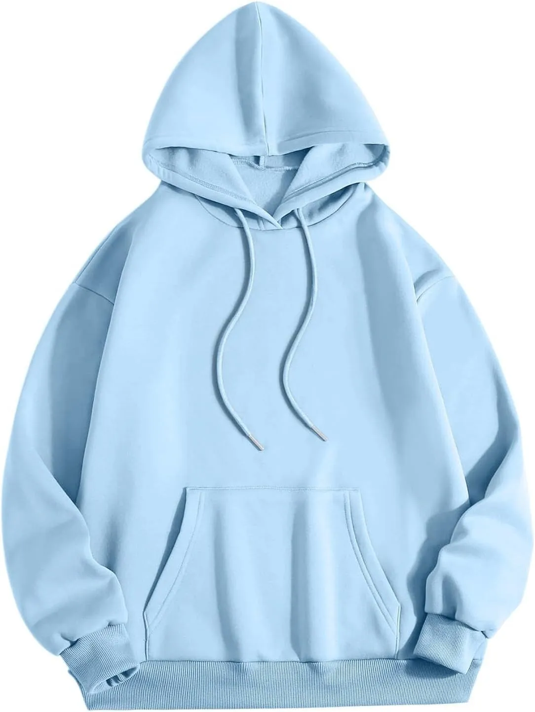 Hoodies for Women Plus Size Casual Long Sleeve Sweatshirts Drawstring Tops Loose Print Pullovers with Pocket