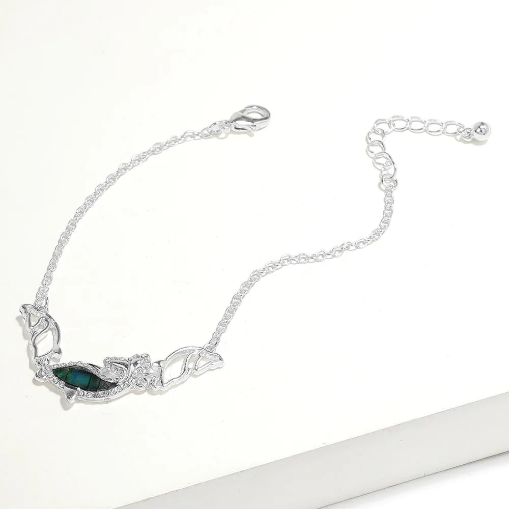 iLLASPARKZ Abalone Dolphin Pointed Anklet