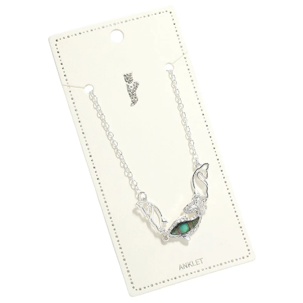iLLASPARKZ Abalone Dolphin Pointed Anklet