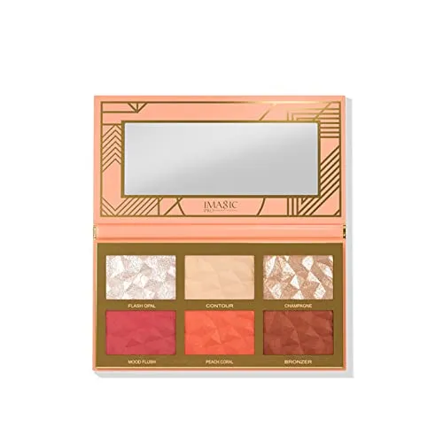 Imagic PROfessional Cosmetics 6 COLOR HIGHLIGHT,BLUSH AND CONTOUR PALETTE 24.g