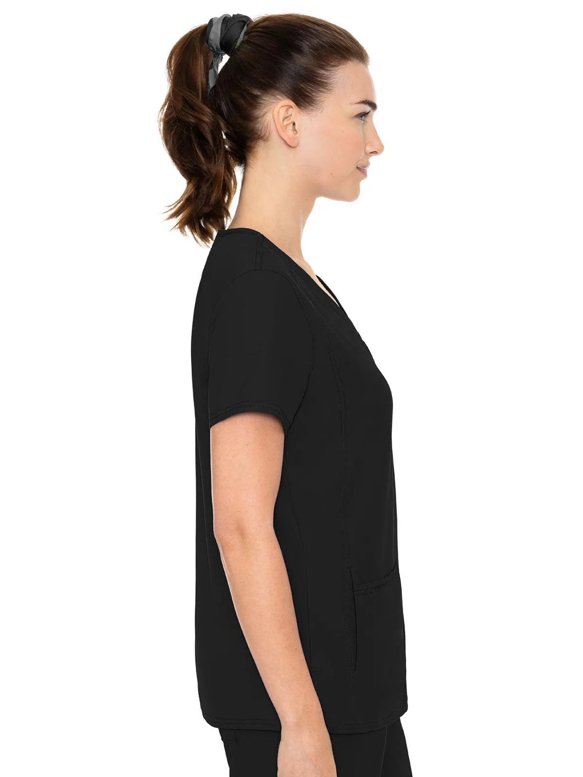 Insight - Women's Doubled Pocket Solid Scrub Top