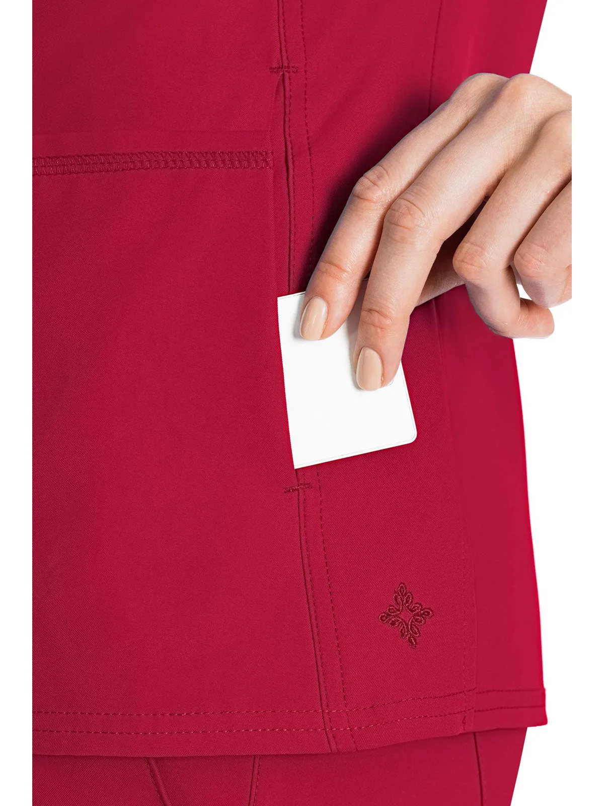 Insight - Women's Doubled Pocket Solid Scrub Top