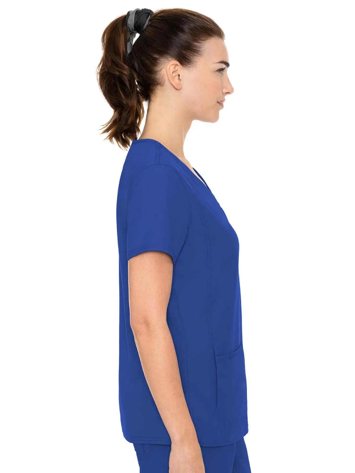 Insight - Women's Doubled Pocket Solid Scrub Top