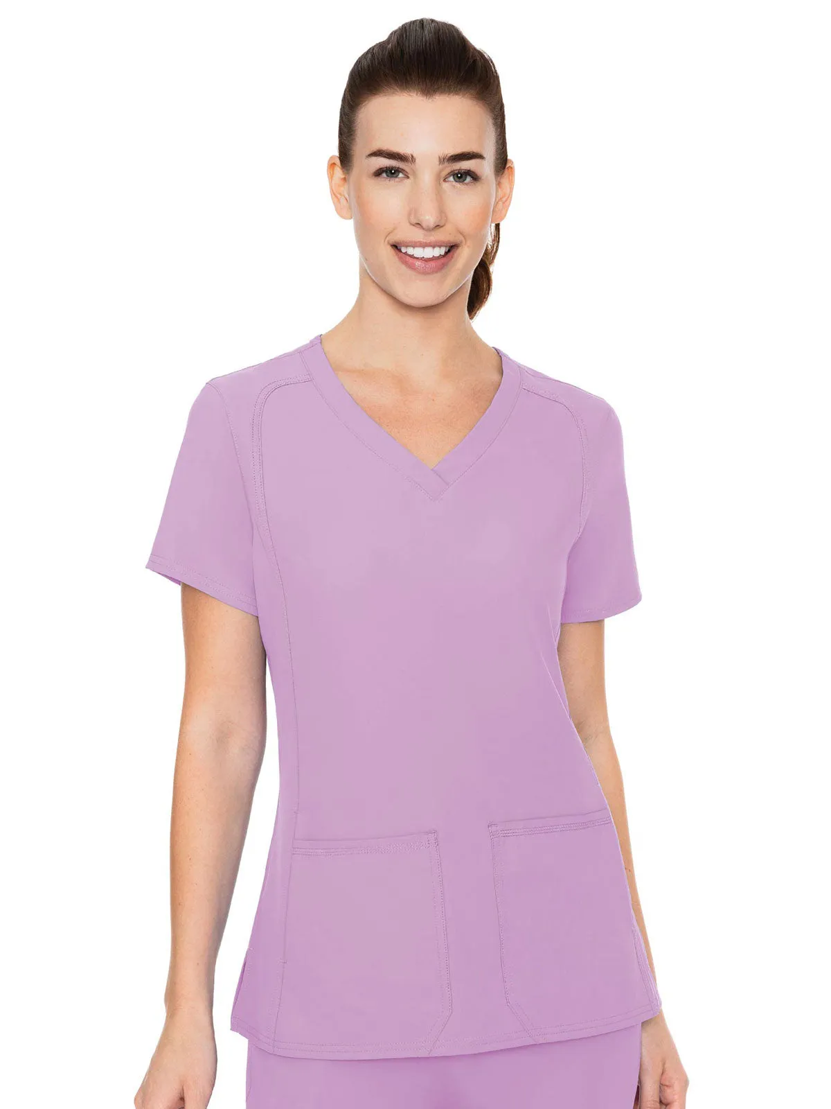 Insight - Women's Doubled Pocket Solid Scrub Top