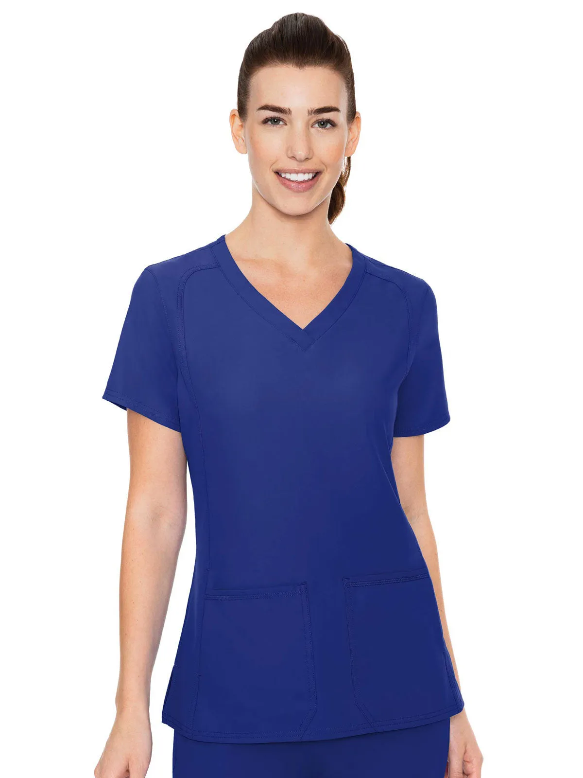 Insight - Women's Doubled Pocket Solid Scrub Top