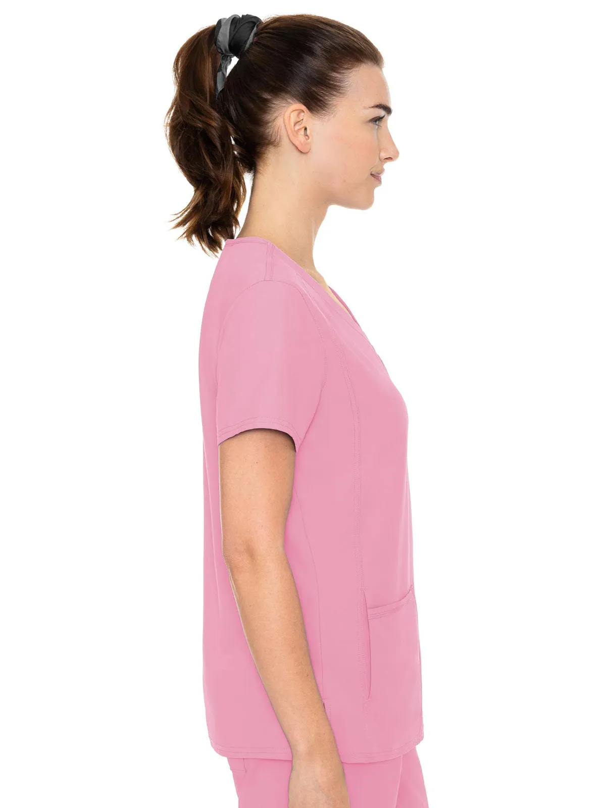 Insight - Women's Doubled Pocket Solid Scrub Top