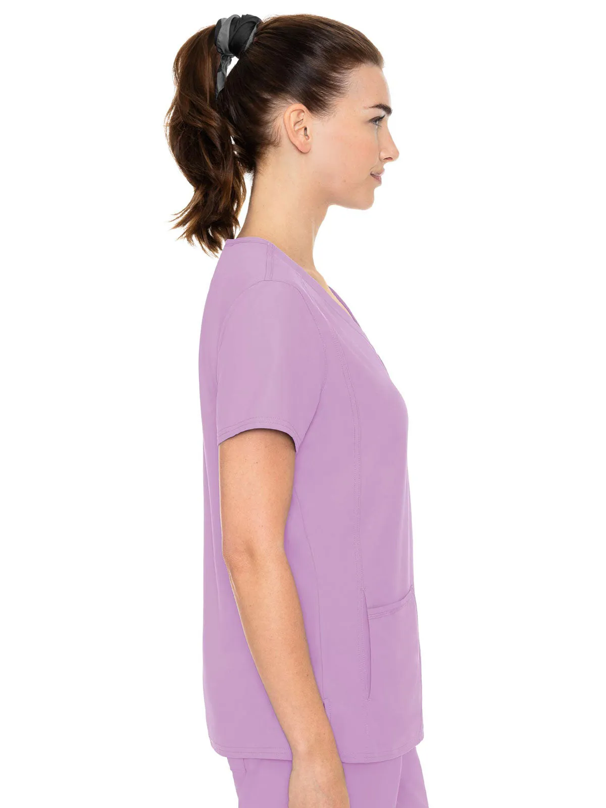 Insight - Women's Doubled Pocket Solid Scrub Top