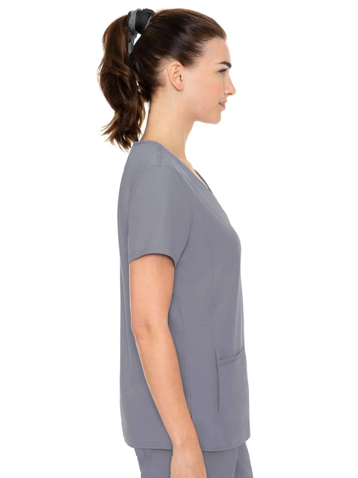 Insight - Women's Doubled Pocket Solid Scrub Top