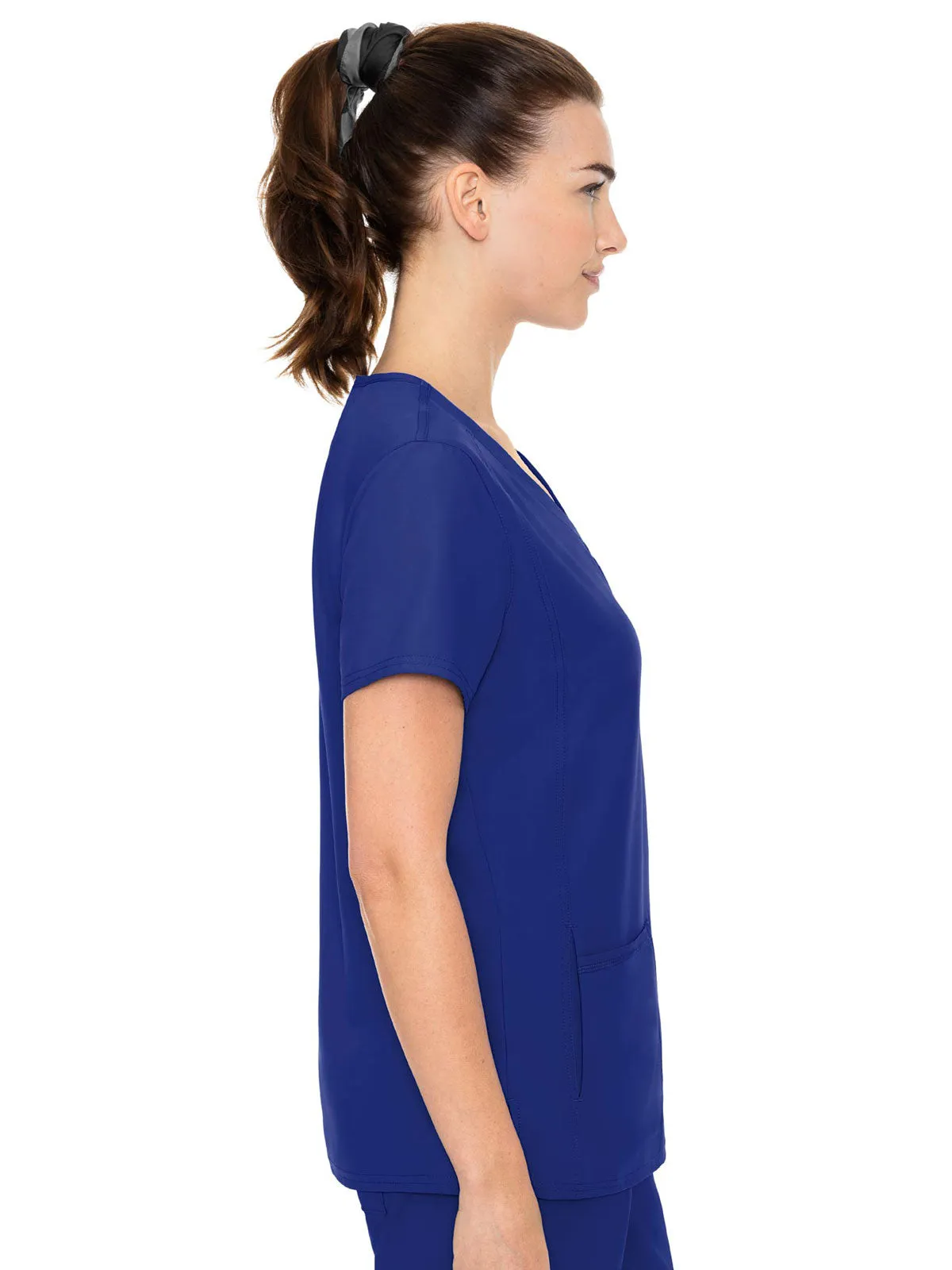 Insight - Women's Doubled Pocket Solid Scrub Top