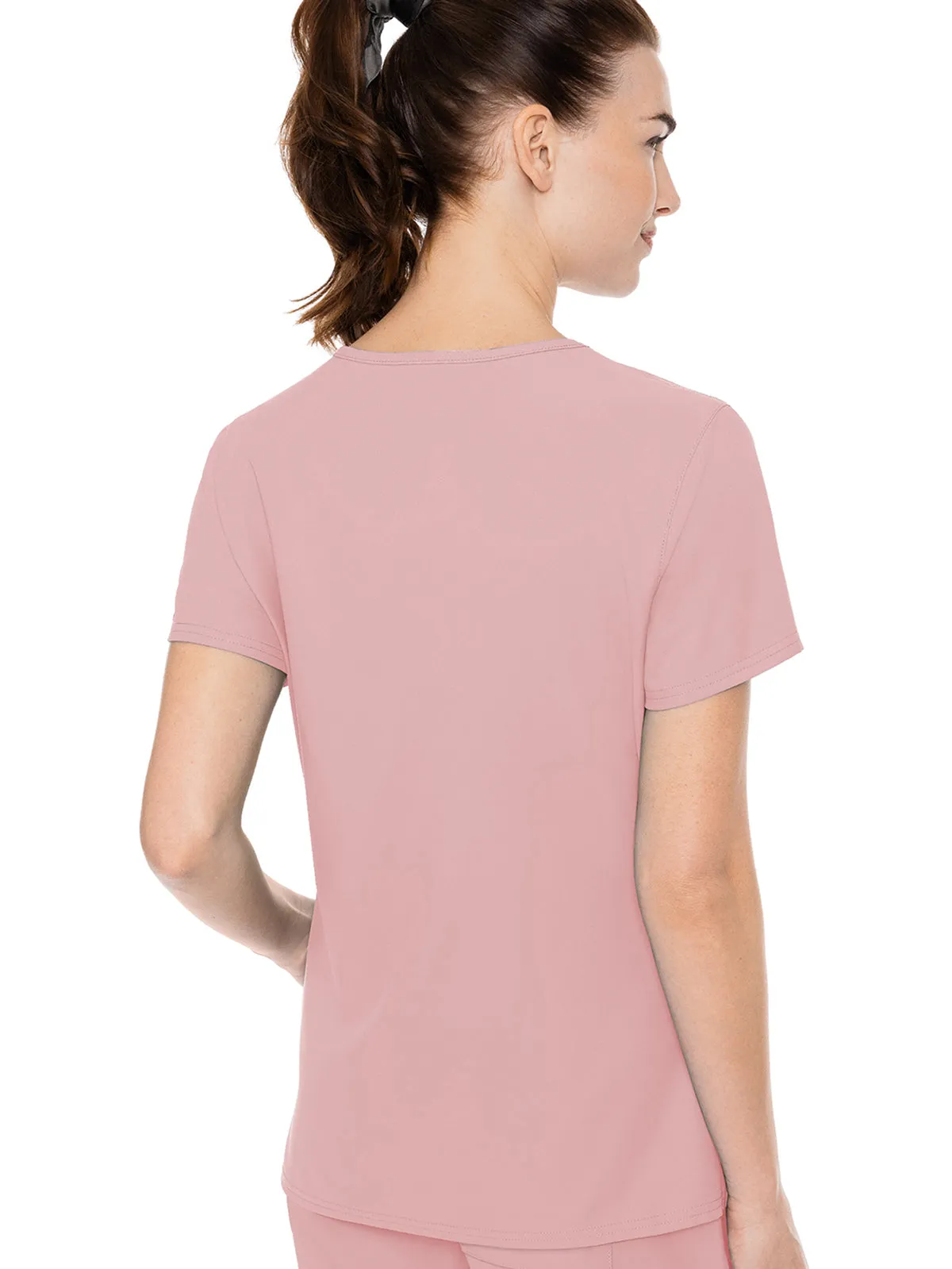 Insight - Women's Doubled Pocket Solid Scrub Top