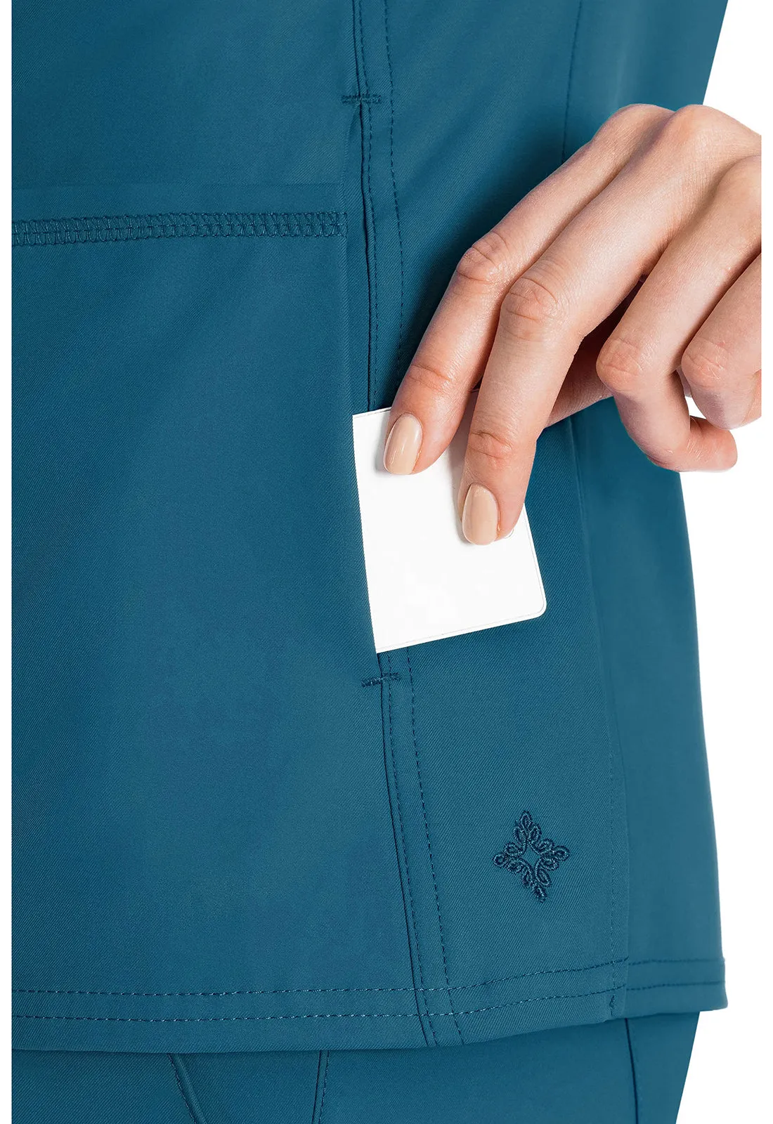 Insight - Women's Doubled Pocket Solid Scrub Top