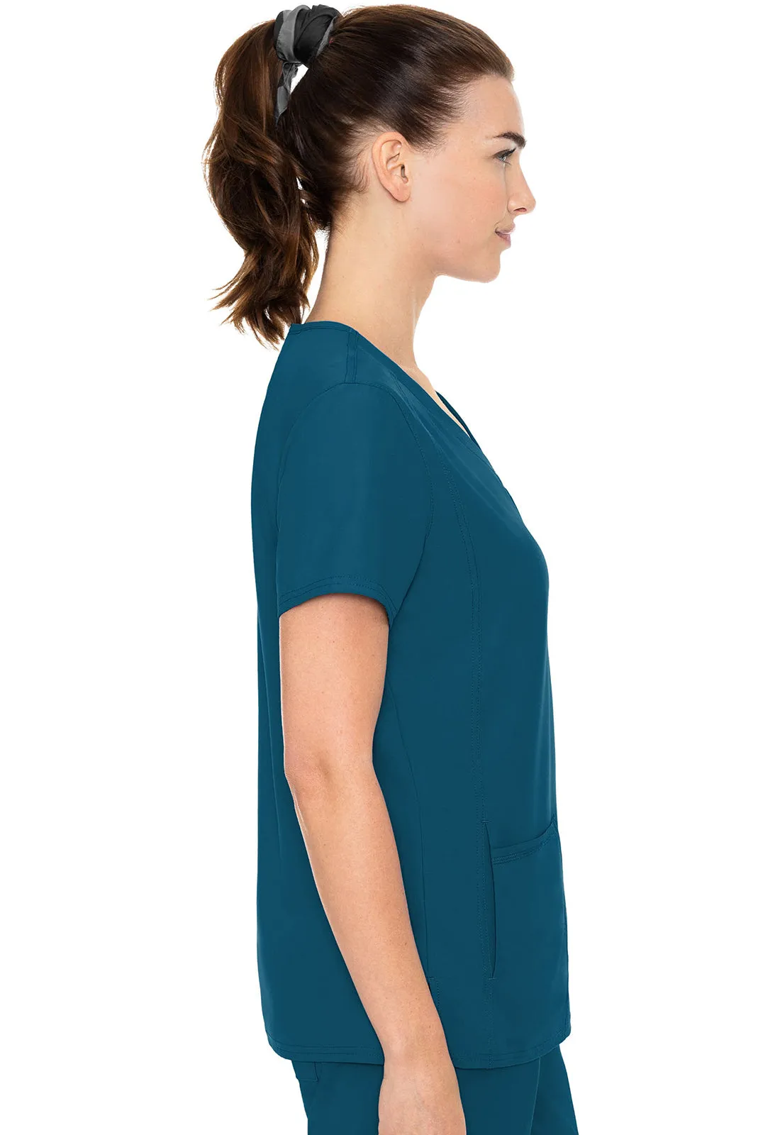 Insight - Women's Doubled Pocket Solid Scrub Top