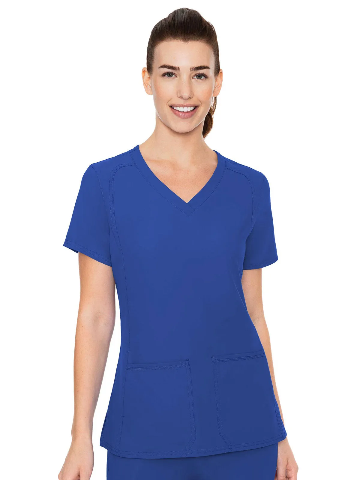 Insight - Women's Doubled Pocket Solid Scrub Top