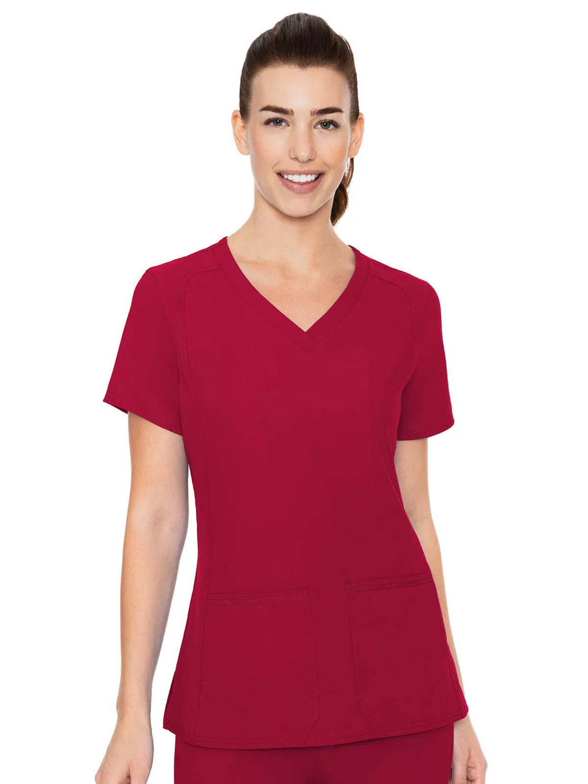 Insight - Women's Doubled Pocket Solid Scrub Top