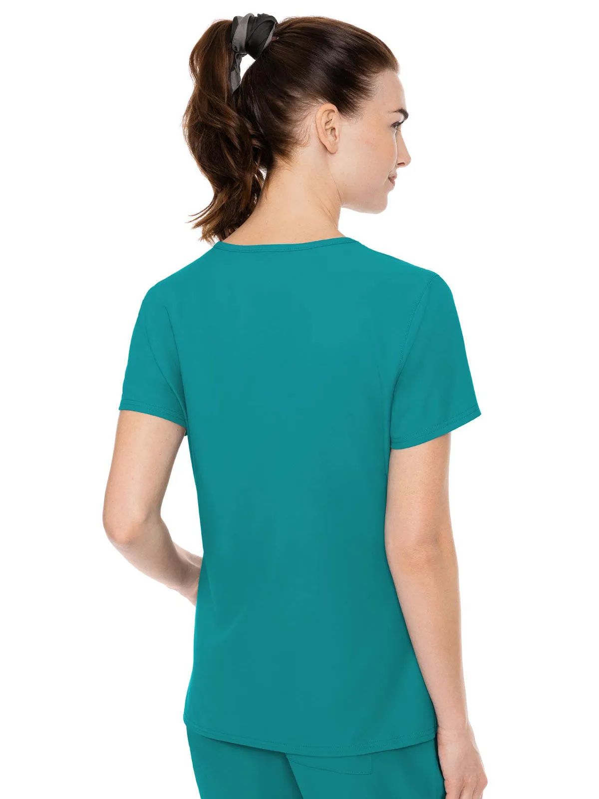 Insight - Women's Doubled Pocket Solid Scrub Top