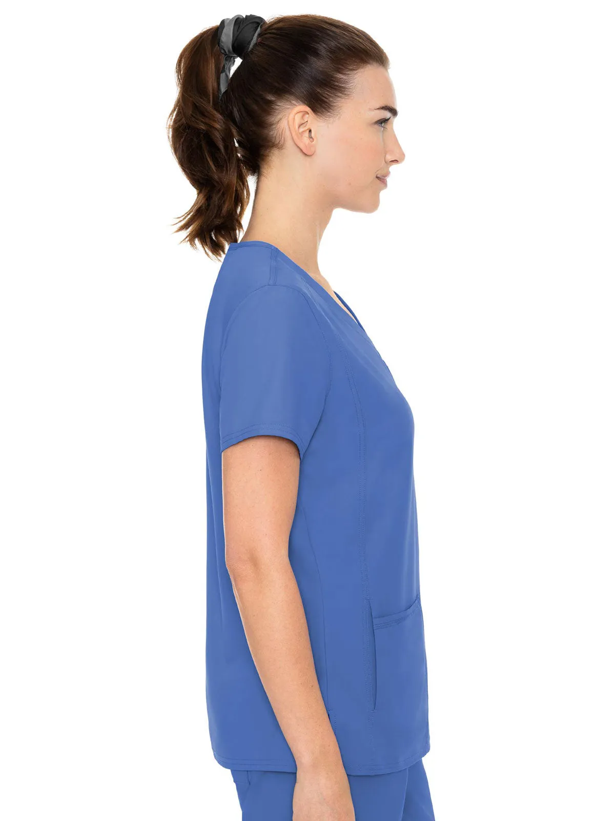 Insight - Women's Doubled Pocket Solid Scrub Top