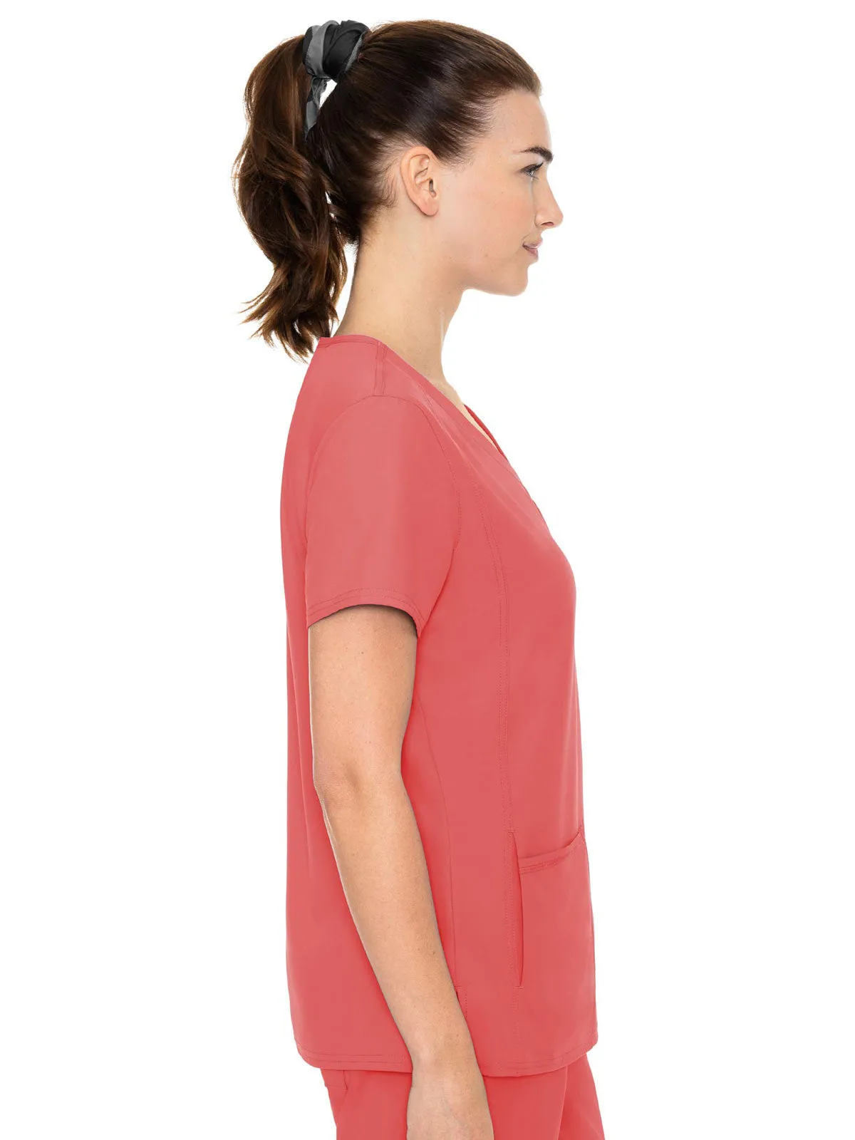 Insight - Women's Doubled Pocket Solid Scrub Top