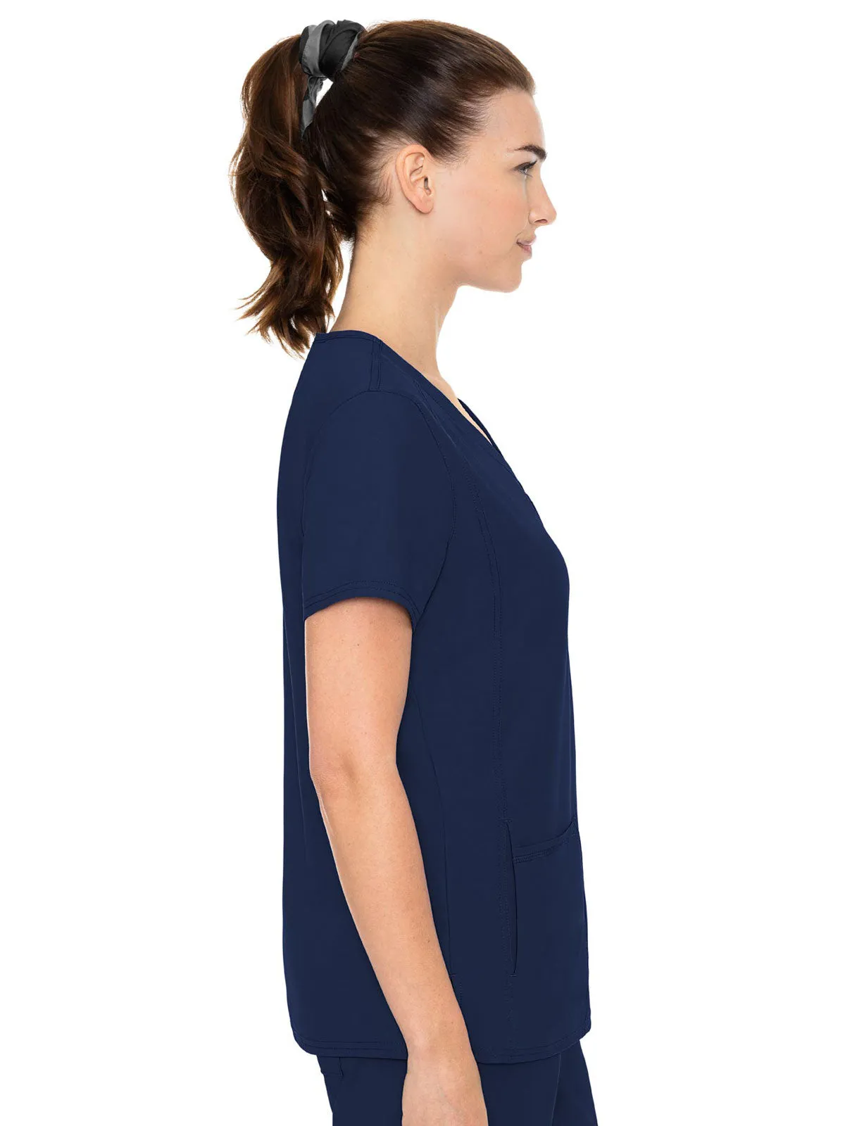 Insight - Women's Doubled Pocket Solid Scrub Top
