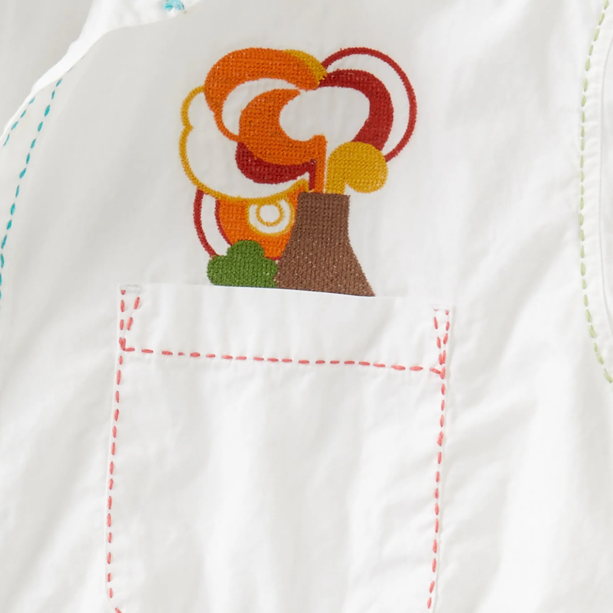 Island Of The Mind Embroidered Popover