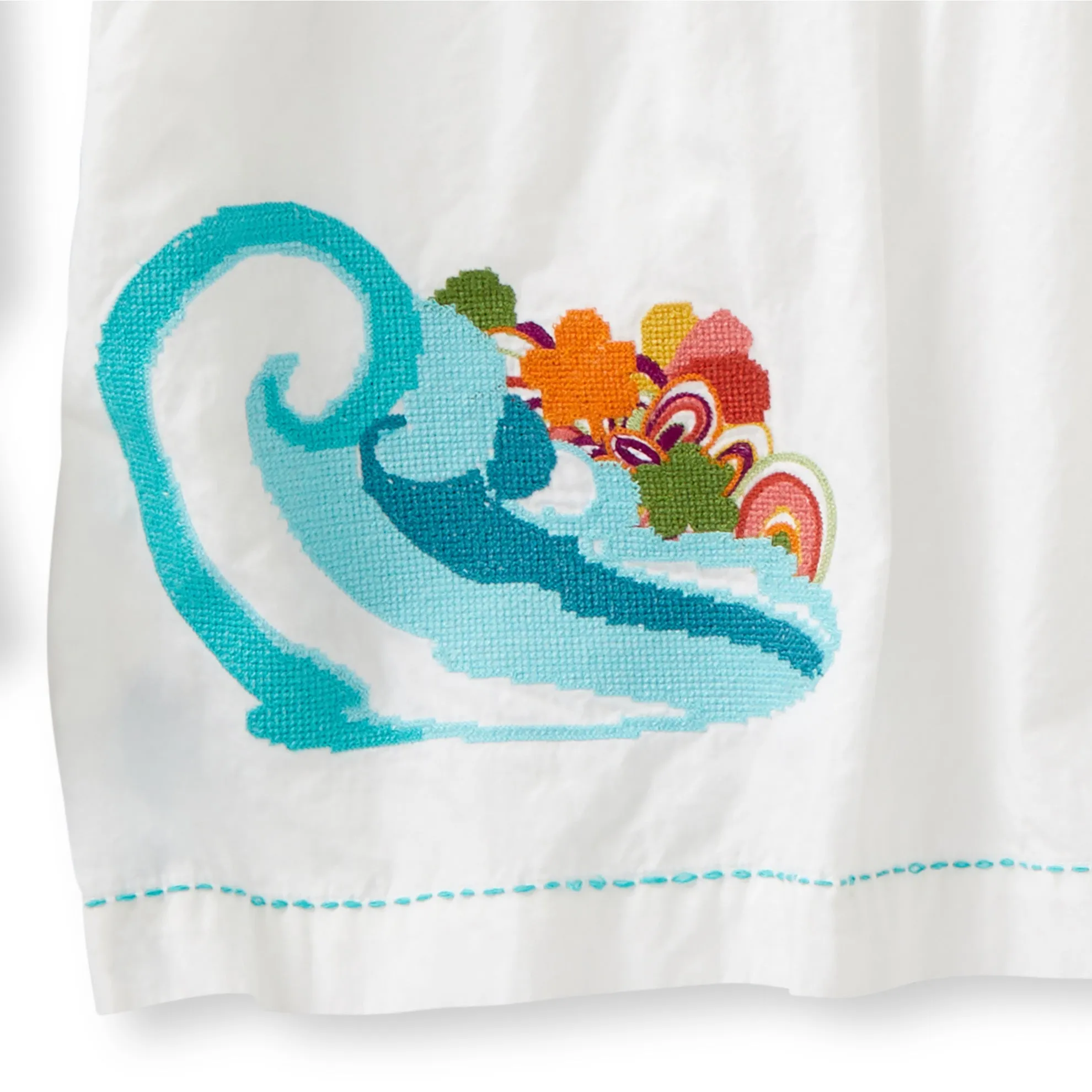 Island Of The Mind Embroidered Popover