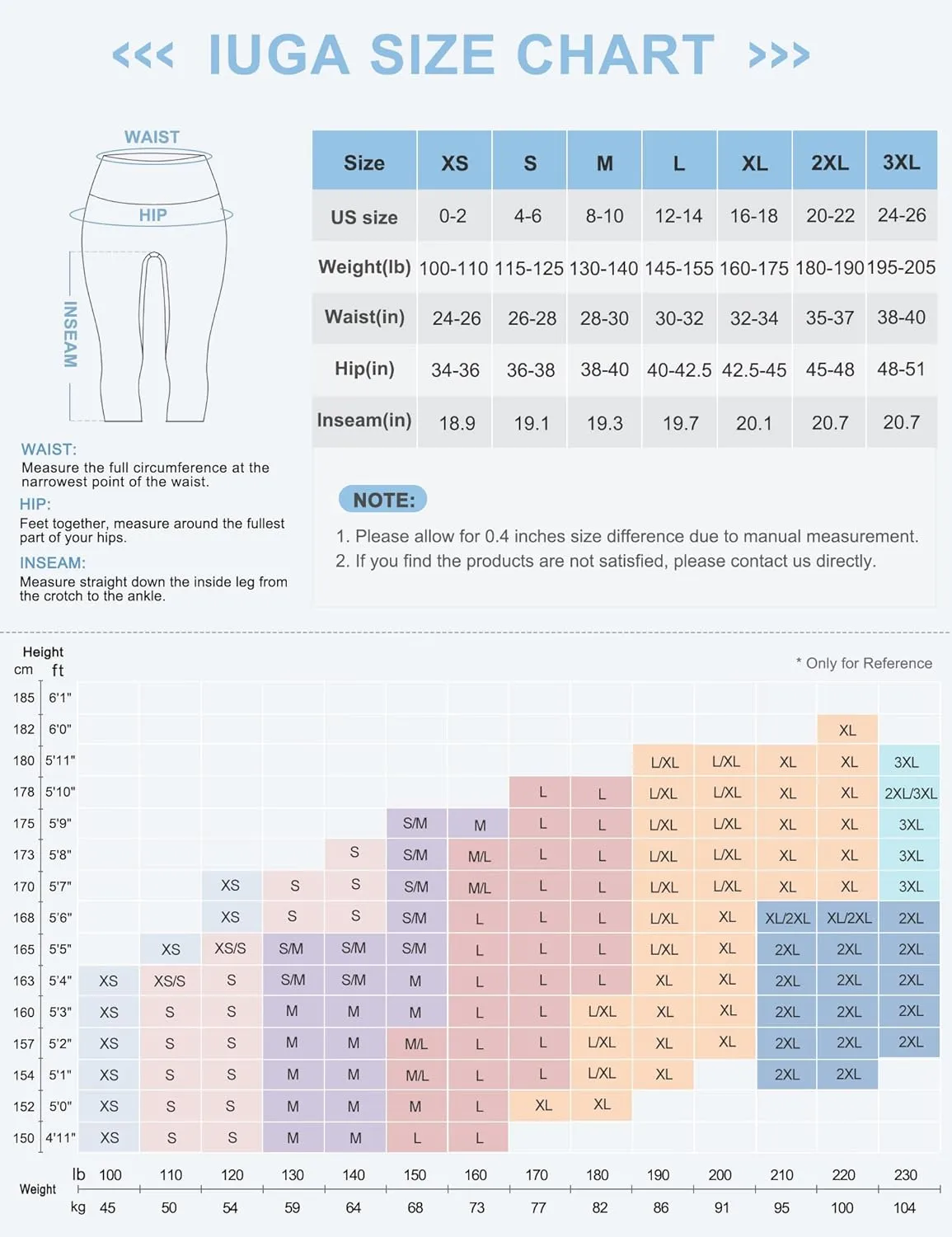 IUGA High Waisted Yoga Pants for Women with Pockets Capri Leggings for Women Workout Leggings for Women Yoga Capris