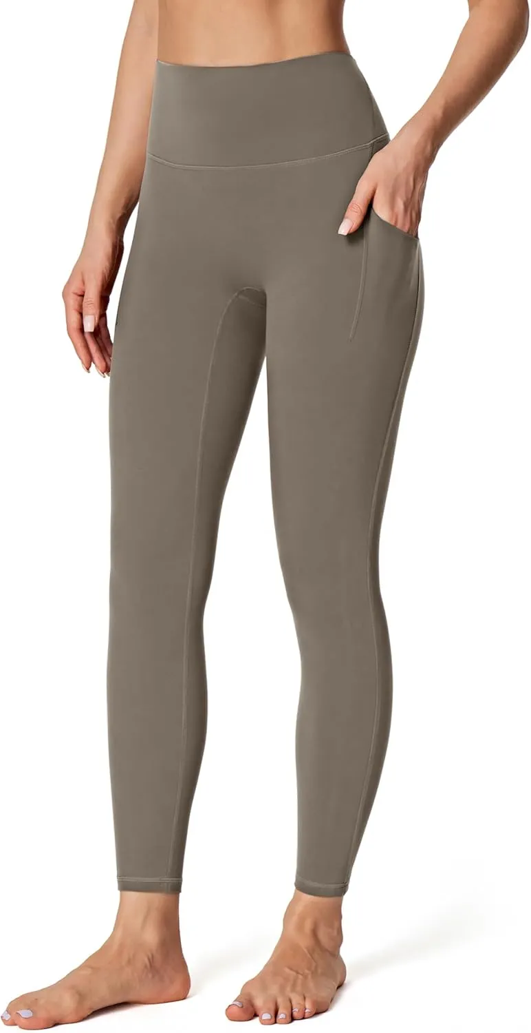 IUGA No Front Seam Leggings with Pockets for Women Buttery Soft Tummy Control Workout Leggings High Waisted Yoga Pants
