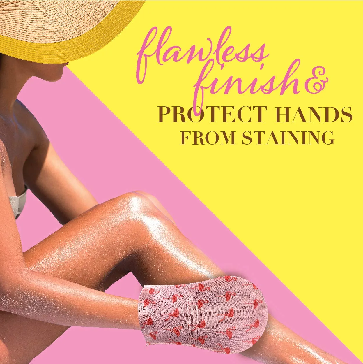 Jergens Natural Glow Body Applicator Mitt, Flawless, Streak-free Tanning Blender Glove, Reusable Tanning Mitt Protects Hands