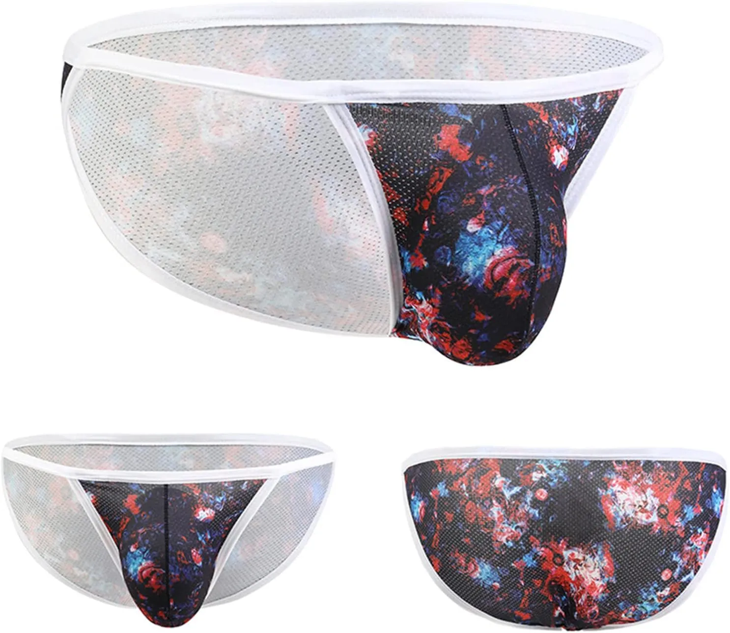 JEsilunmaMY Mens U Convex Thongs Low Rise Bulge Pouch G-String Bikini Briefs Athletic Supporter Underwear Panties Swimsuit