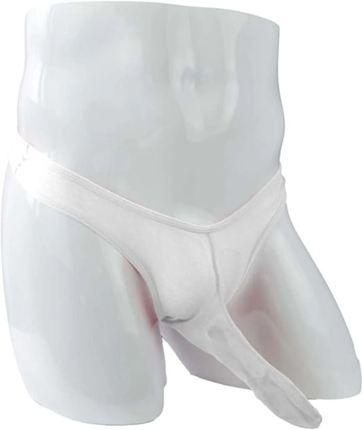 JEsilunmaMY Sexy Mesh Briefs for Men Low Rise G String Elephant Nose Underwear See Through T Back Bulge Pouch Bikini Thongs