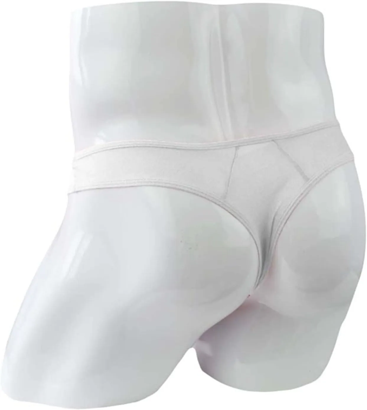 JEsilunmaMY Sexy Mesh Briefs for Men Low Rise G String Elephant Nose Underwear See Through T Back Bulge Pouch Bikini Thongs