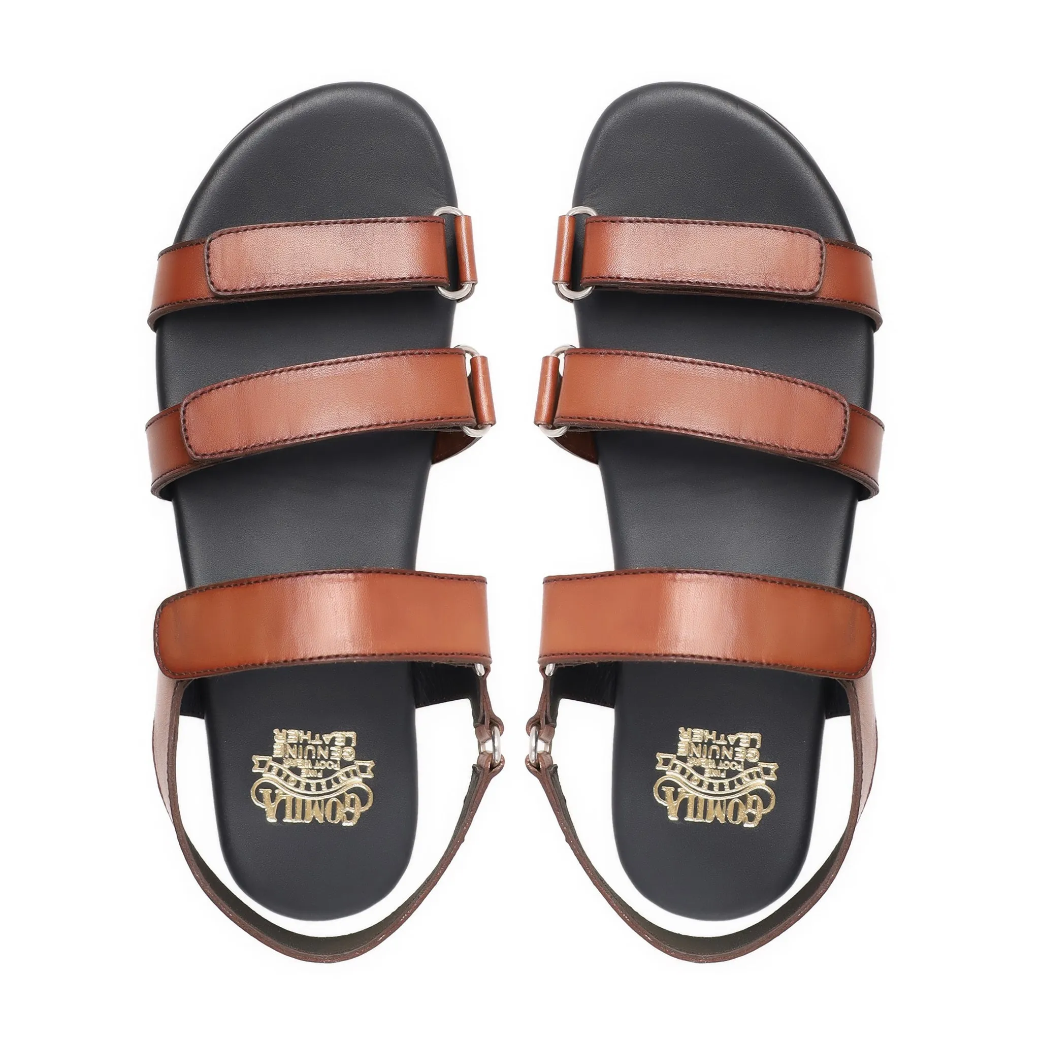 Kailan - Men's Tan Calf Leather Sandal