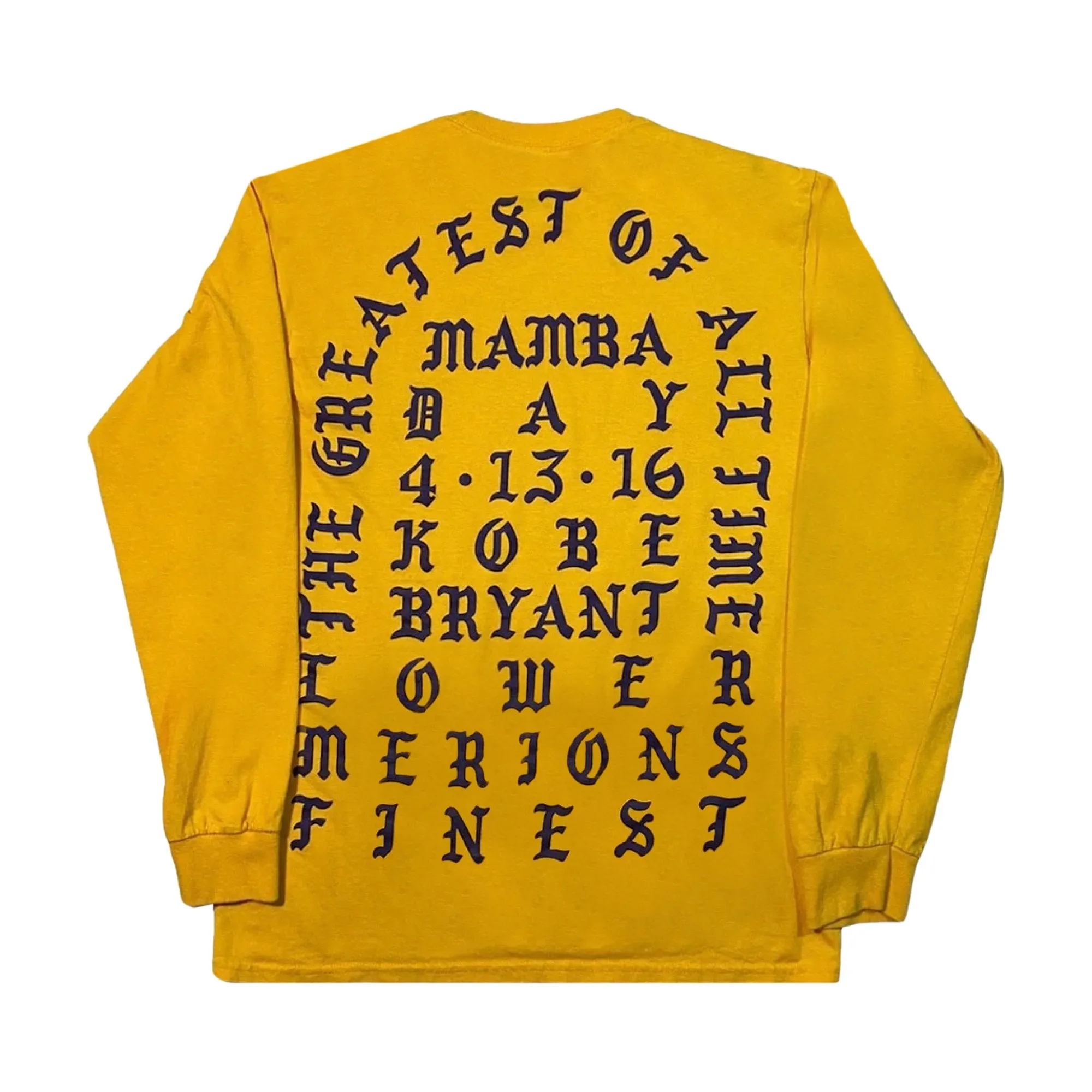 Kanye West I Feel Like Kobe/Pablo Mamba Day Yellow T-Shirt