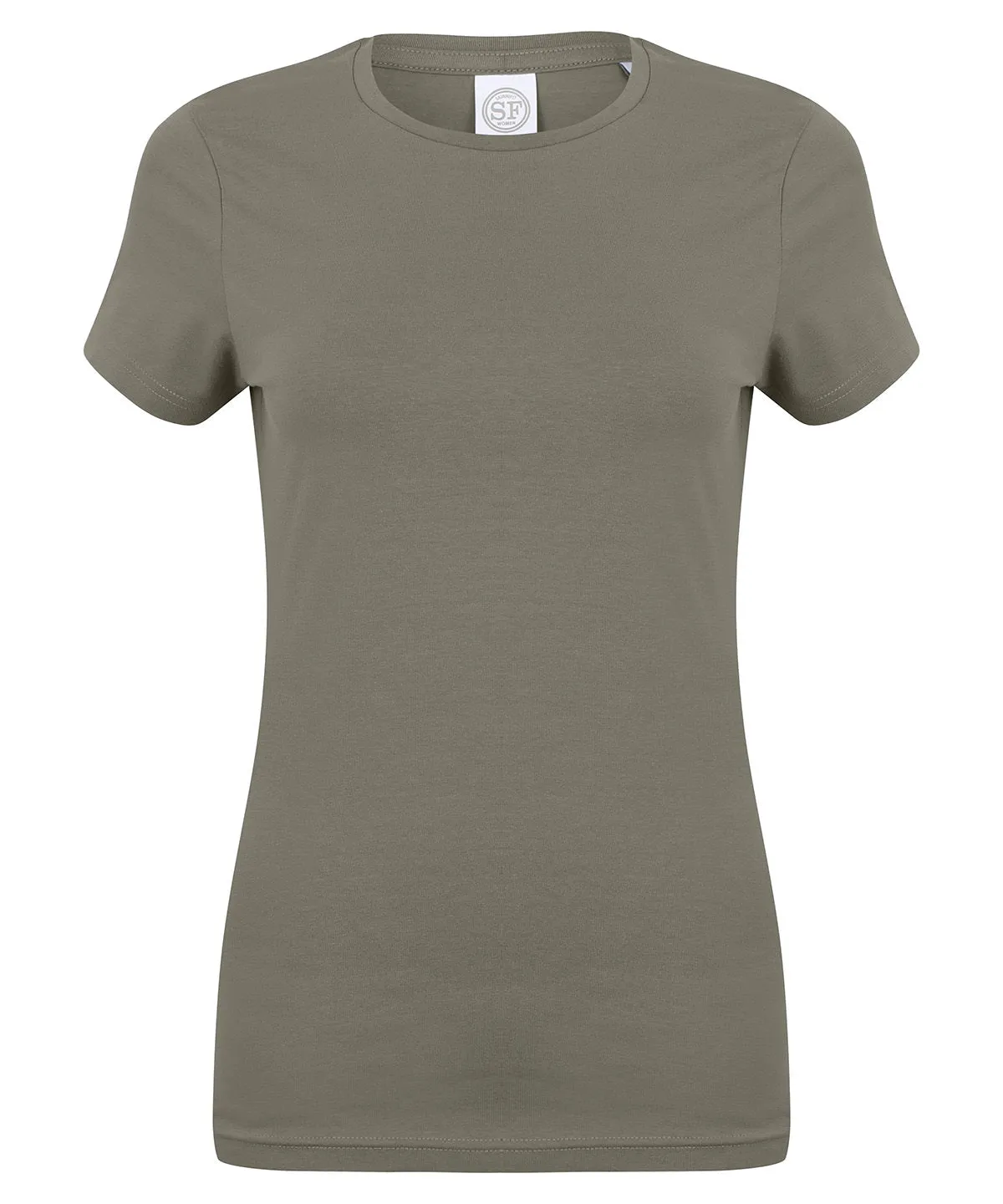 Khaki - Feel good women's stretch t-shirt
