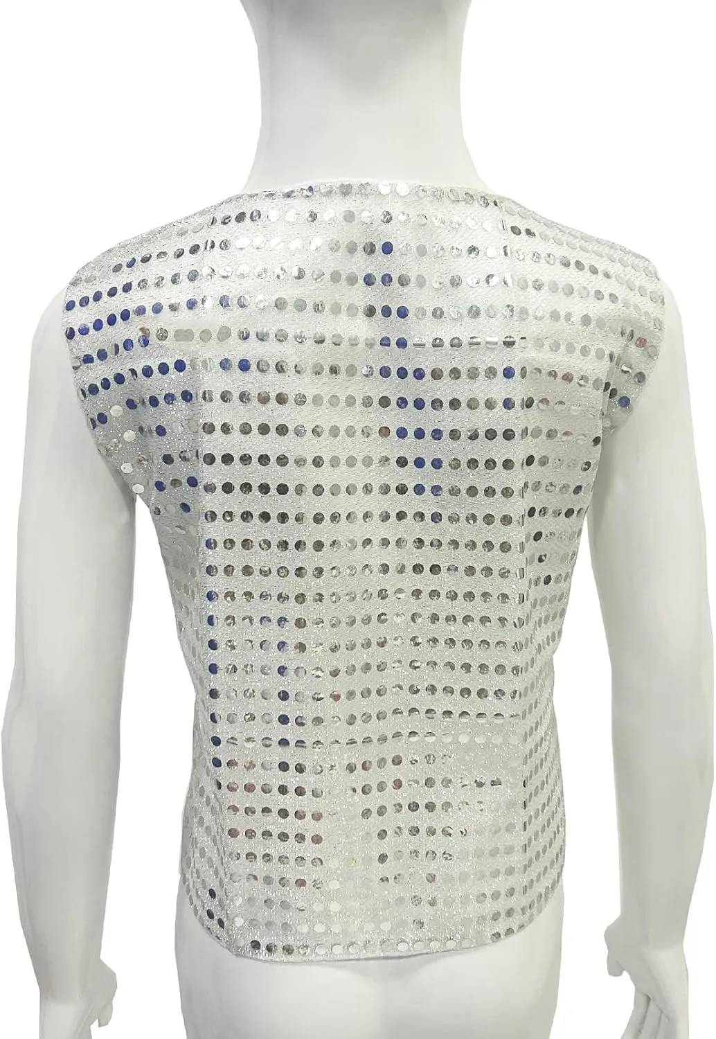 Kids Boys Girls Sequined Dance Hip Hop Performance Party Costume Vests Jacket Waistcoat