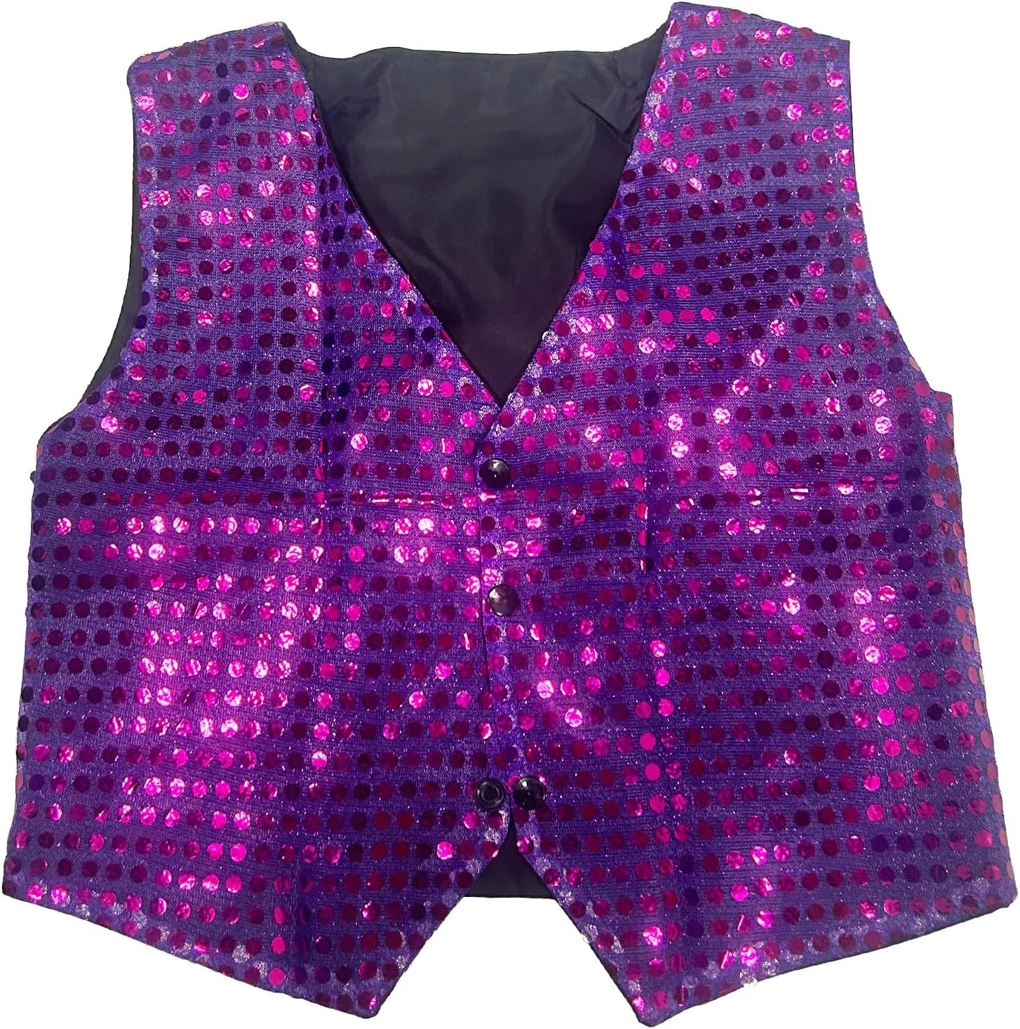 Kids Boys Girls Sequined Dance Hip Hop Performance Party Costume Vests Jacket Waistcoat